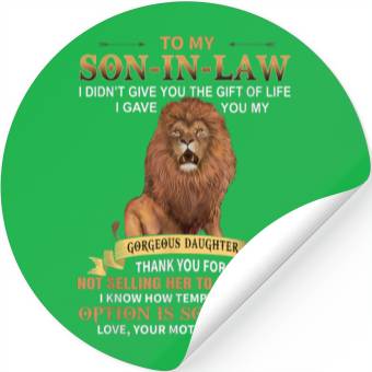 Discover Son In Law Stickers