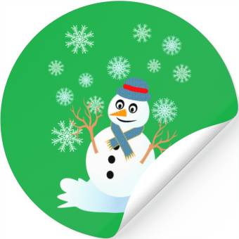 Discover Funny snowman christmas Stickers