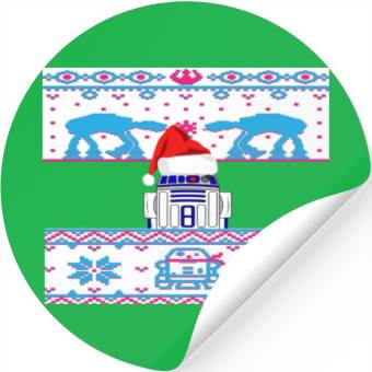Discover R2D2 Ugly Christmas Sweater Stickers