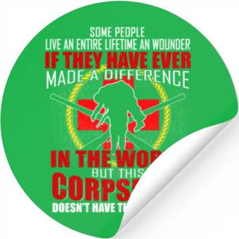 Discover Devil US Navy Corpsman DOC Badass Army Veteran Stickers