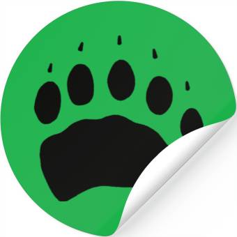 Discover Black Bear Track Stickers