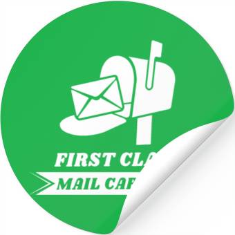 Discover First Class Mail Carrier, Post office, Postal work Stickers