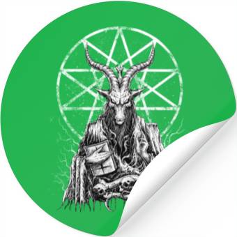 Discover Demonic Baphomet Goat Stickers