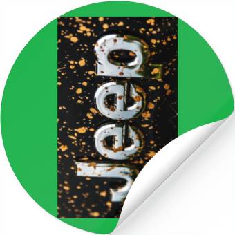 Discover Jeep Emblem gold Stickers