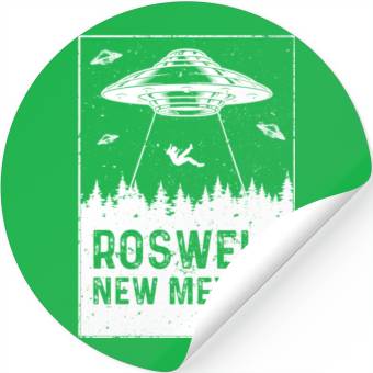 Discover Roswell New Mexico UFO Alien Stickers