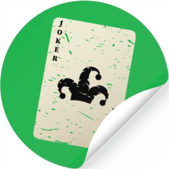 Discover Joker card Stickers
