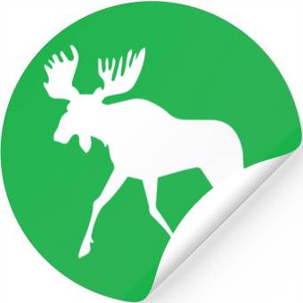 Discover moose Stickers