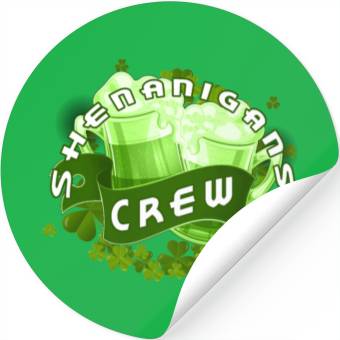 Discover Shenanigans Crew Stickers