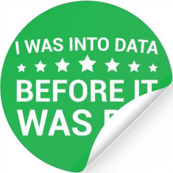 Discover I Was Into Data Before It Was Big - Data Nerd Stickers