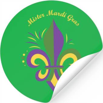 Discover Mister Mardi Gras Stickers