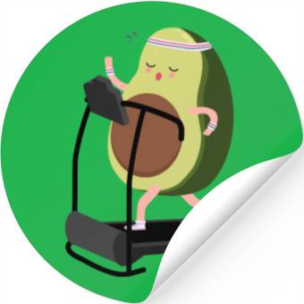 Discover run avocado Stickers