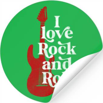 Discover I Love Rock and Roll Stickers