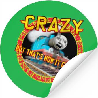 Discover crazy train logo Stickers