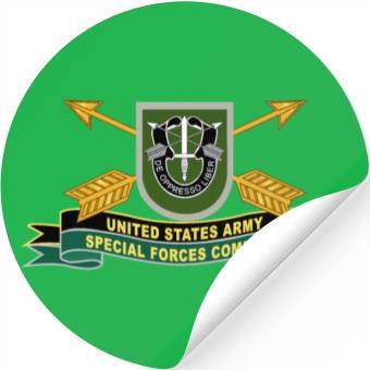 Discover Army US Army Special Forces Command Flash Stickers