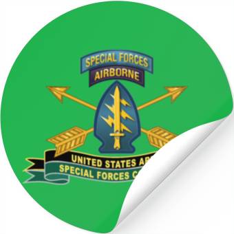 Discover Army US Army Special Forces Command SSI Stickers