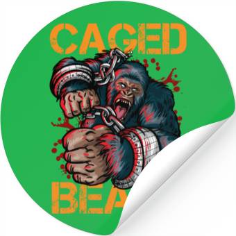 Discover Gorilla Caged Beast Stickers