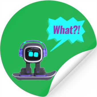Discover EMO Robot Sticker Stickers