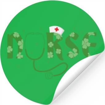 Discover Nurse St. Patricks Day Stickers