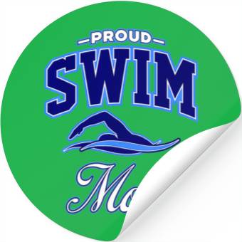 Discover Swim Mom Stickers