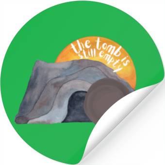 Discover The tomb was empty Christian easter sunset Stickers