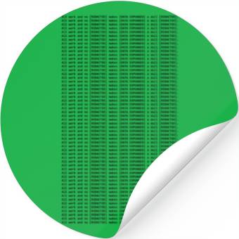 Discover All Work (Black) Stickers