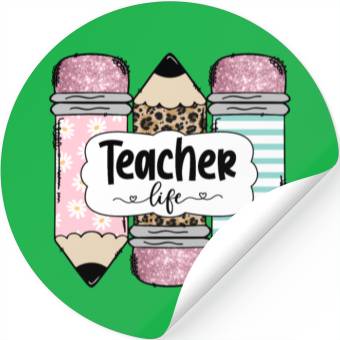 Discover Teacherlife sublimation Stickers