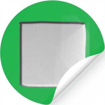 Discover metal surface square craft silver shiny square Stickers