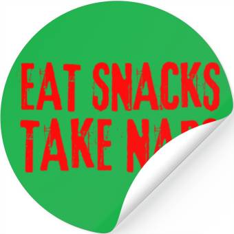 Discover Eat Snacks Take Naps Stickers