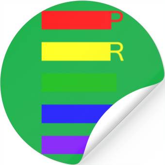 Discover PRIDE Rainbow Flag Colors Stickers