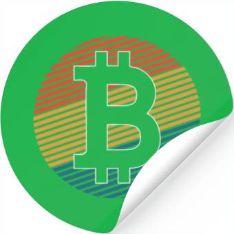 Discover Bitcoin is a coloured crypto Stickers