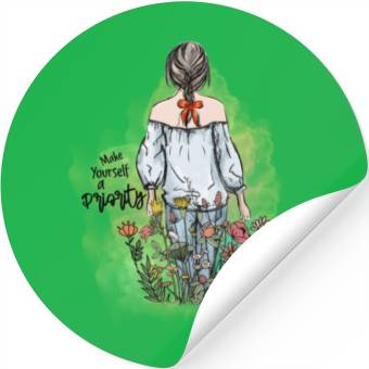 Discover Make yourself a priority sublimation Stickers