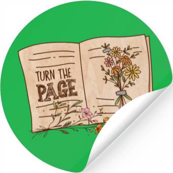Discover Turn the page sublimation Stickers
