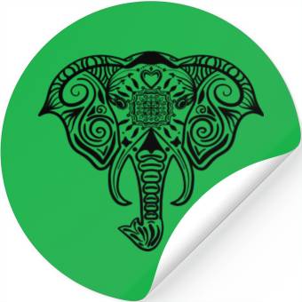 Discover Elephant Mandala Stickers