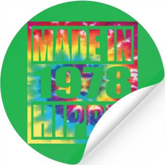 Discover Hippie Birthday 1978 Stickers