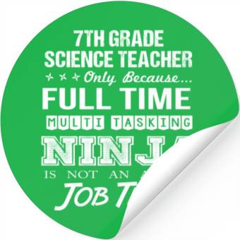 Discover 7Th Grade Science Teacher Stickers - Multitasking N