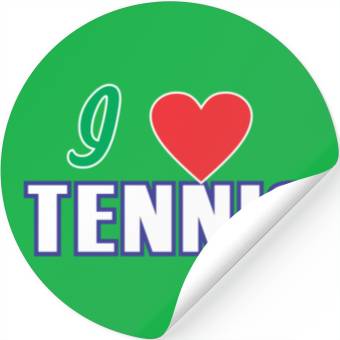 Discover I LOVE TENNIS Stickers