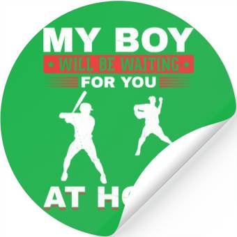 Discover Son Baseball Catcher Pitcher Batter Dad Mom Stickers