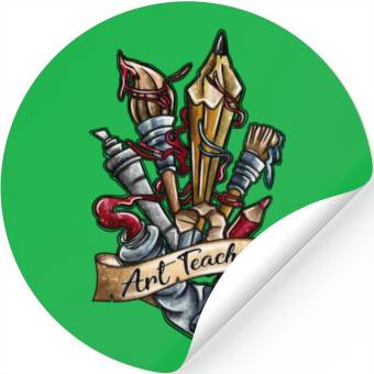 Discover Art Teacher Stickers
