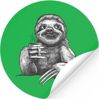 Discover Funny Sloth Stickers