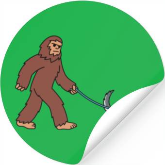 Discover Bigfoot Sasquatch Walking Chinchilla Stickers