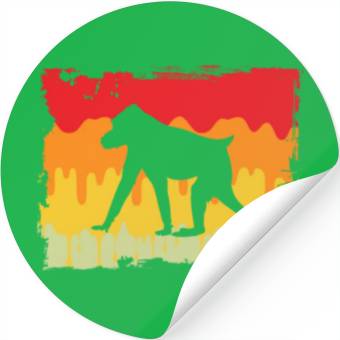 Discover monkey retro Stickers