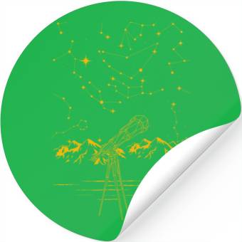 Discover Astronomy Stars Space Telescope Stickers