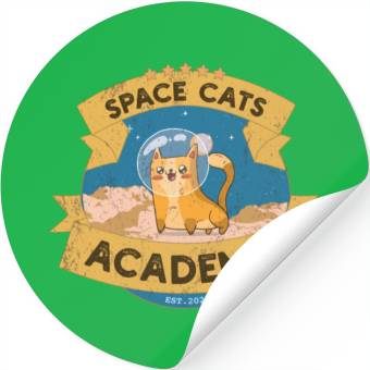 Discover Space Cats Academy Stickers