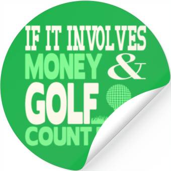Discover Money and golf Stickers