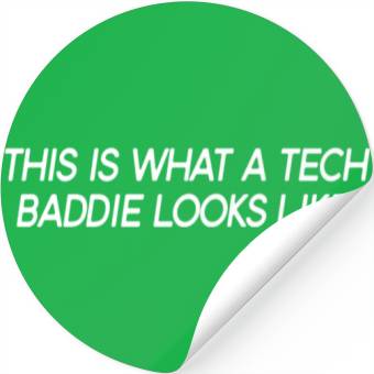 Discover Tech Baddie Women's Coder Programmer STEM Girls Stickers