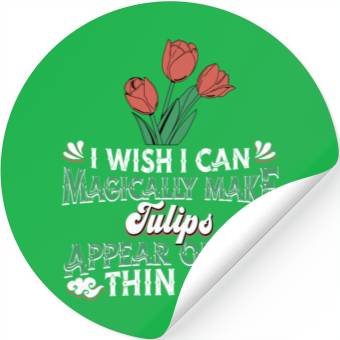 Discover Tulip Garden Gardening Stickers