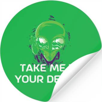 Discover Alien Gift Extraterrestrial UFO AREA 51 Sci-fi Stickers