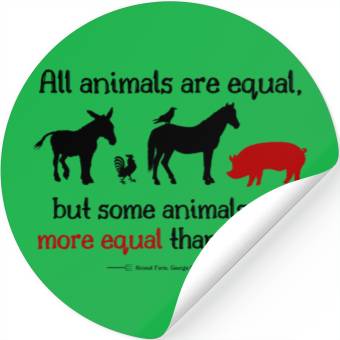 Discover all animals are equal classic Stickers