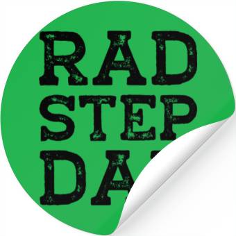 Discover Rad Step Dad Fathers Day Stickers