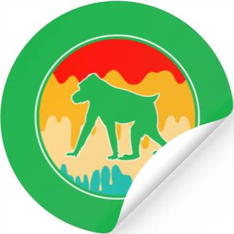 Discover monkey retro Stickers